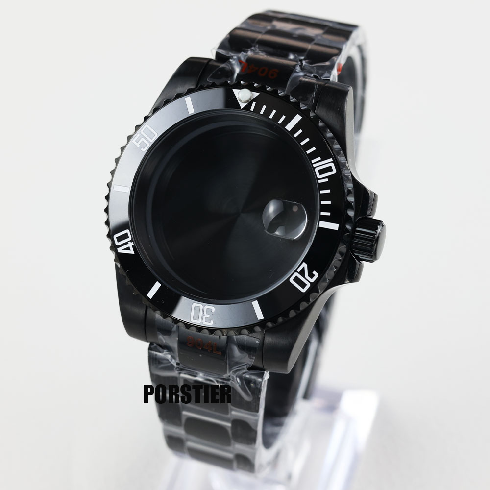 40mm preto pvd caixa de relógi - Reel Case avaliação e preço